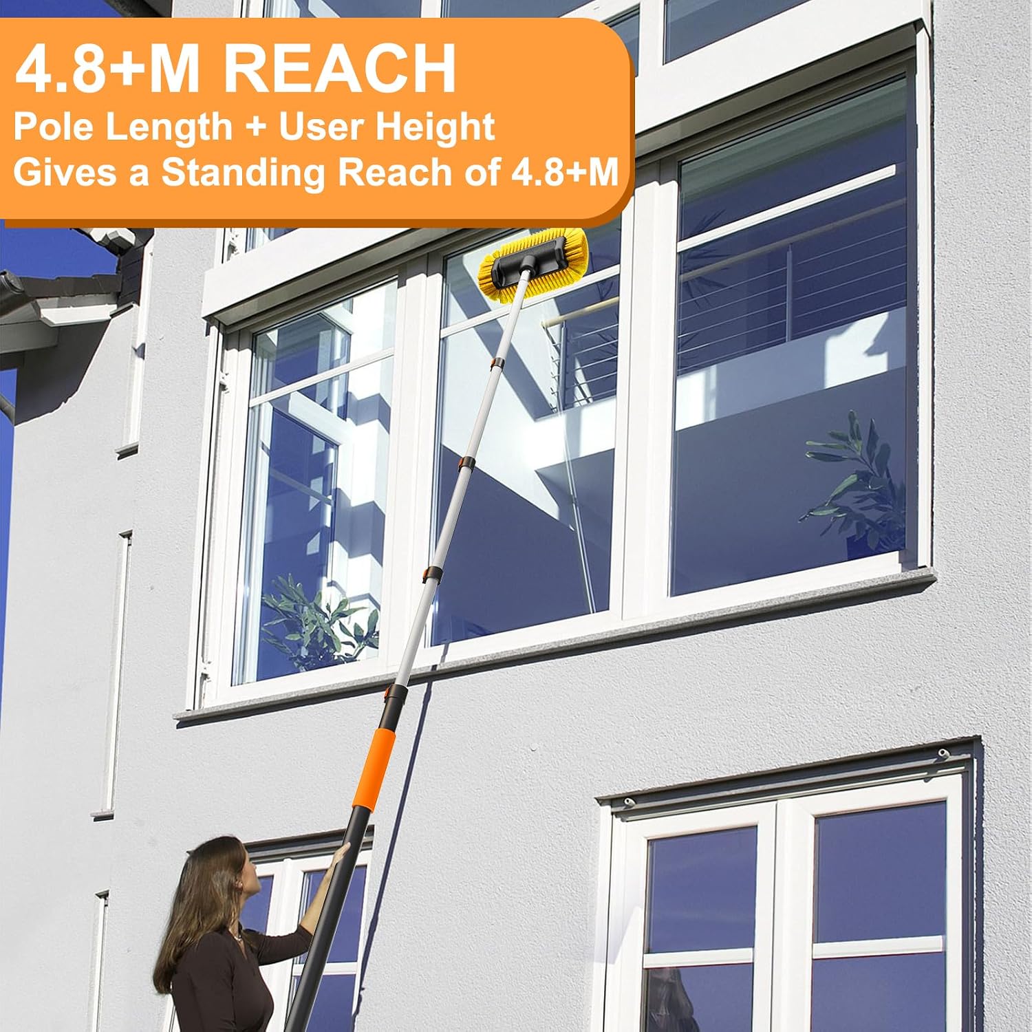 Detalle de SISUPASSIE 4.8m telescopic car wash brush