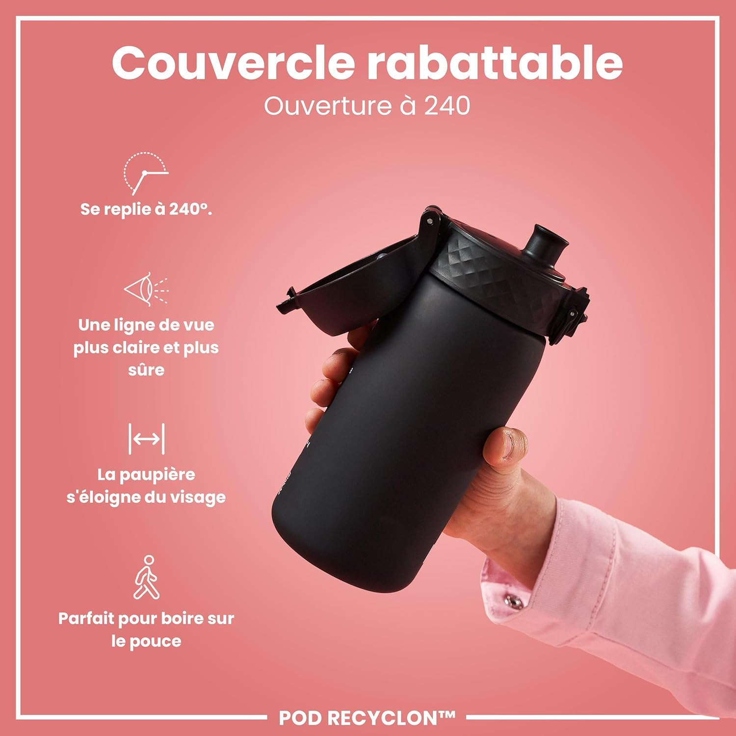 Thumbnail 3 de Ion8 Gourde Enfant 350ml – Anti-fuite, facile à ouvrir et Carbone neutre