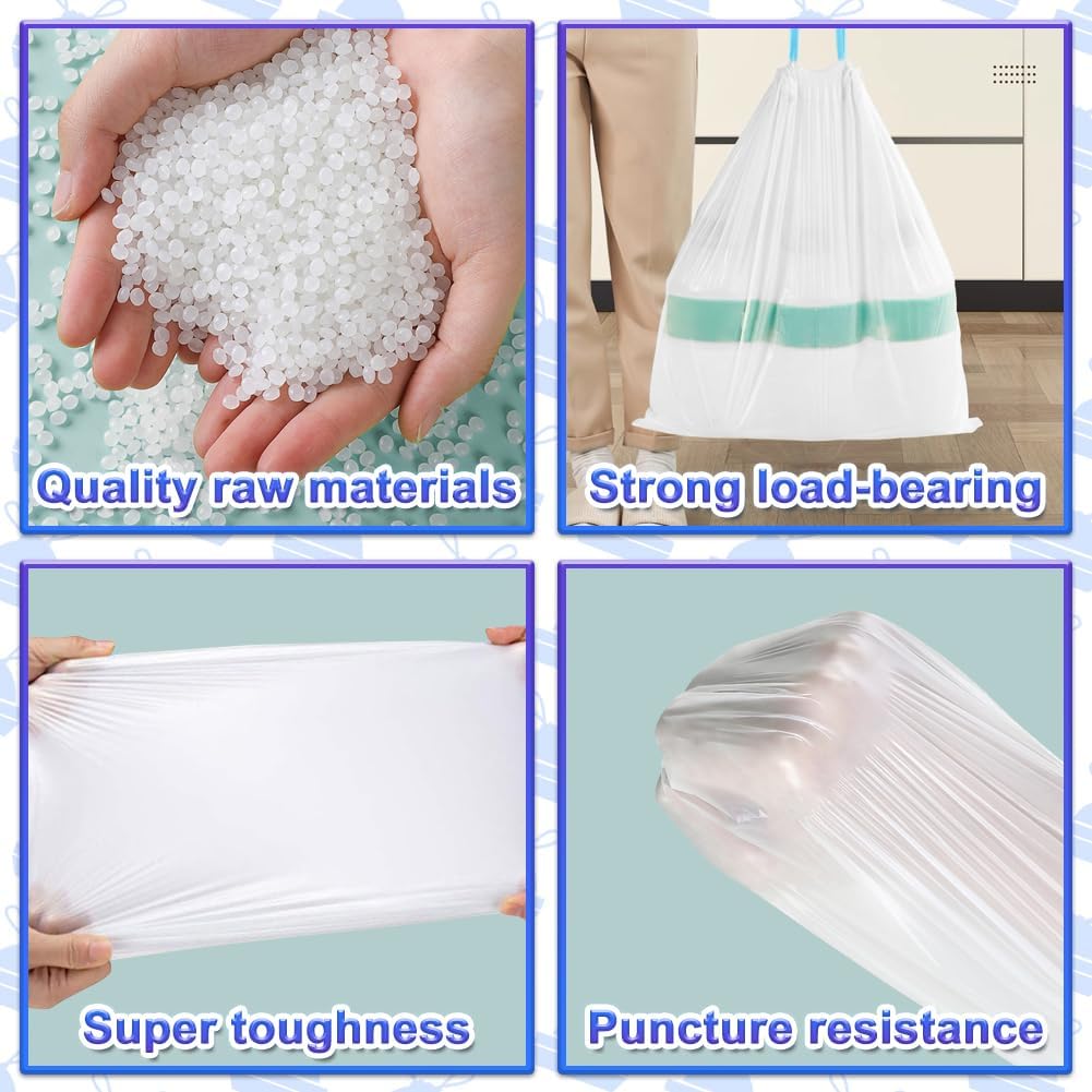 Detalle 2 de AOSULI 25L Bin Liners with Drawstring Tie Handle 🗑