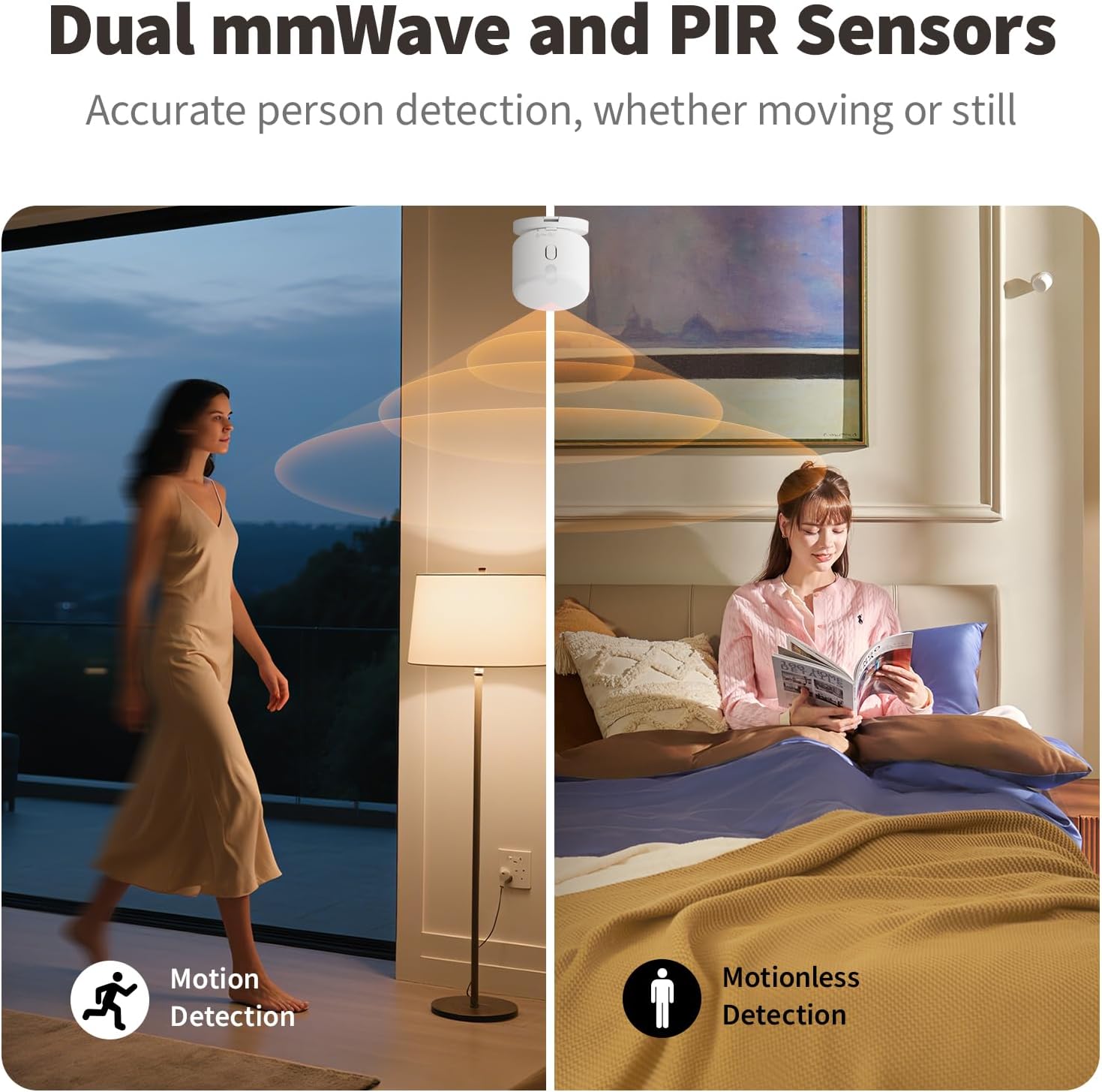 Detalle de Aqara FP300 Presence Sensor — 5-in-1 Wireless Motion Sensor with mmWave, PIR, Light, Temperature & Humidity