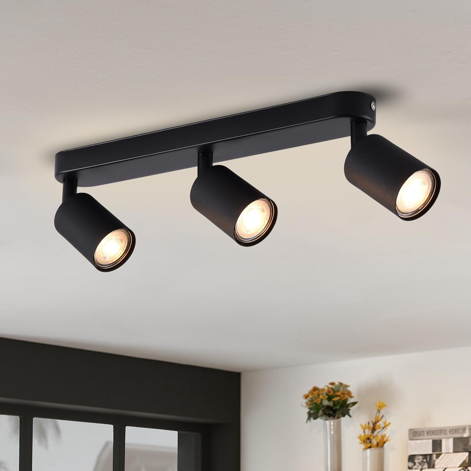 Imagen de ANWIO Foco GU10 3 Focos Negro en OfertitasTOP