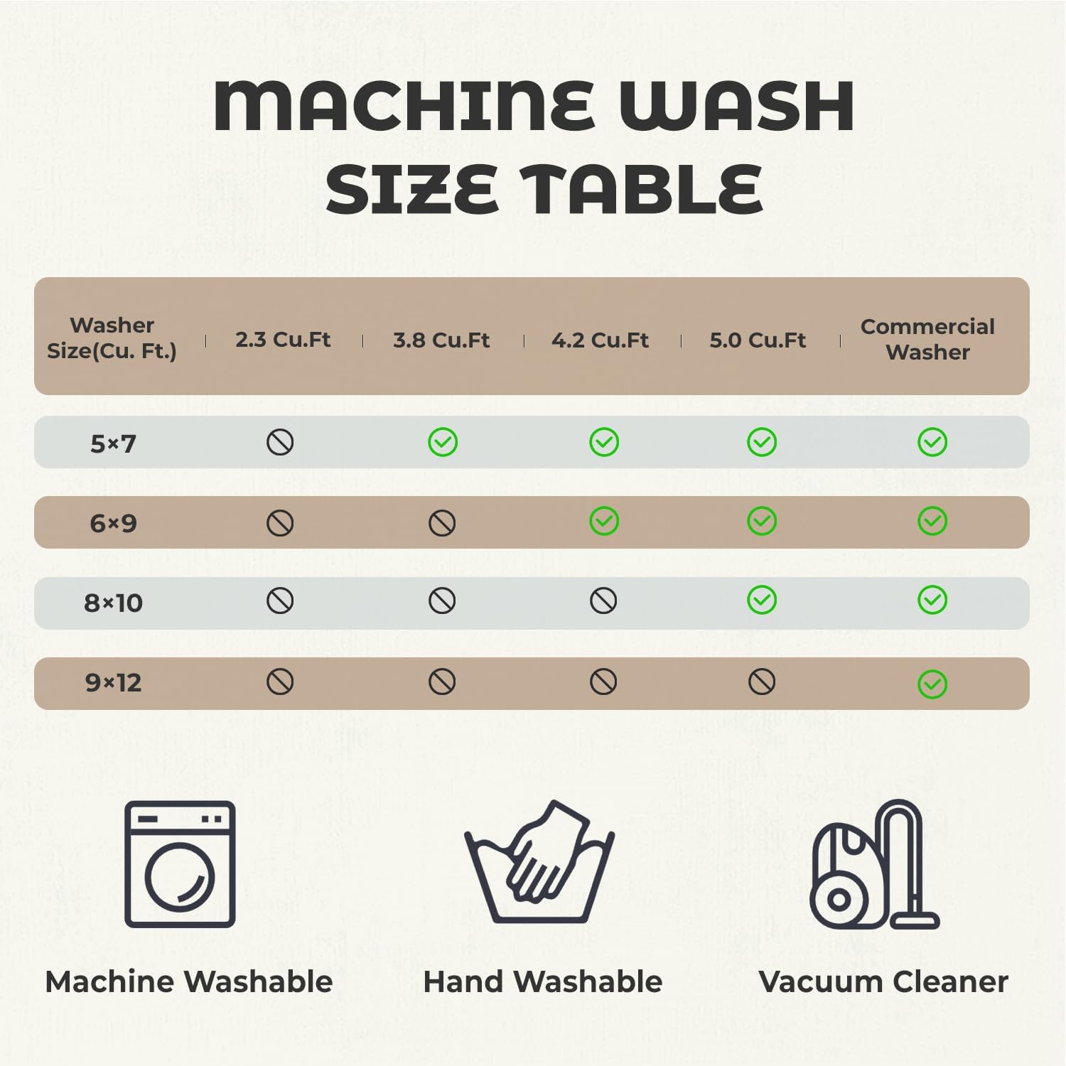 Thumbnail 4 de BGASZ 8x10 Washable Area Rug – Non-Slip, Soft Short-Pile with Stain Resistance