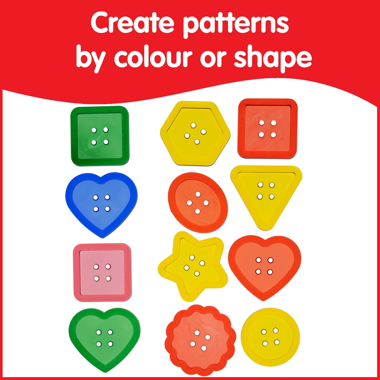 Thumbnail 5 de edxeducation Transparent Large Buttons 60 pack 🎲