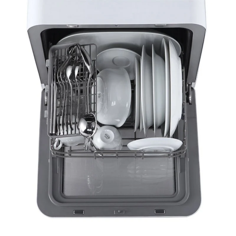 Detalle de Evvo Home Mini D Trip Lavavajillas Portátil sin Instalación (Blanco) – 2 cubiertos