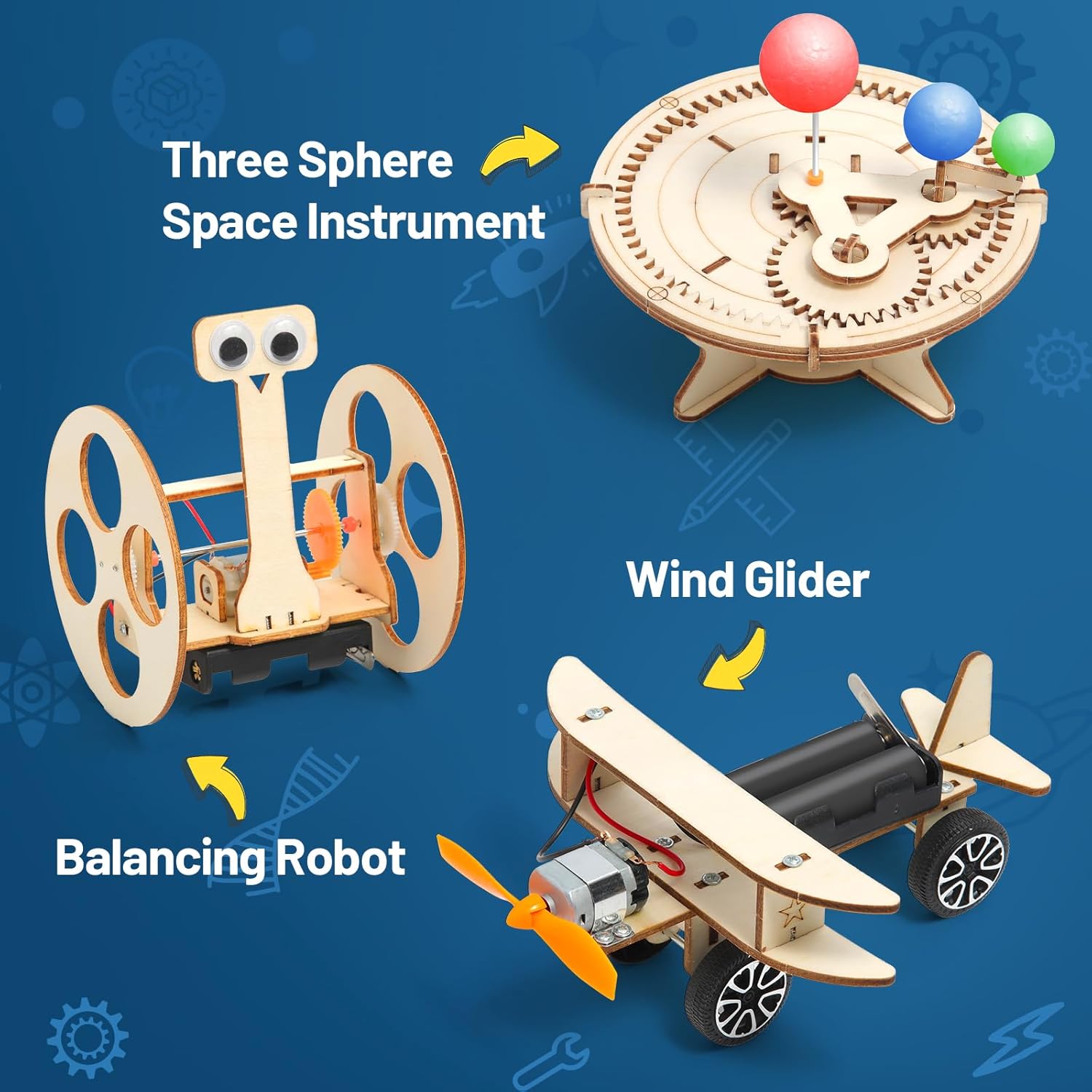 Thumbnail 1 de STEM Toys Wooden Electronics Kit for Kids