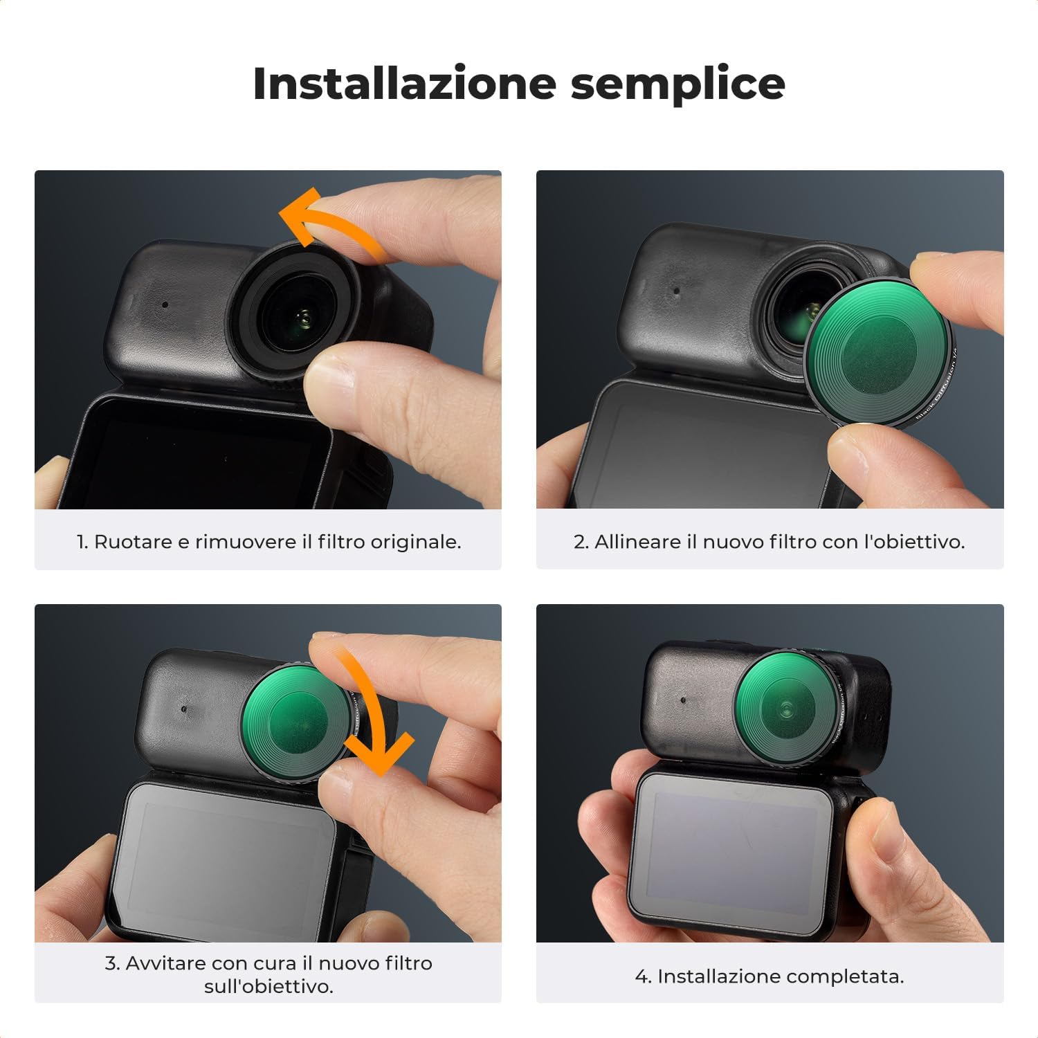 Thumbnail 6 de Filtro Black Diffusion 1/4 per DJI Osmo Nano di K&F CONCEPT