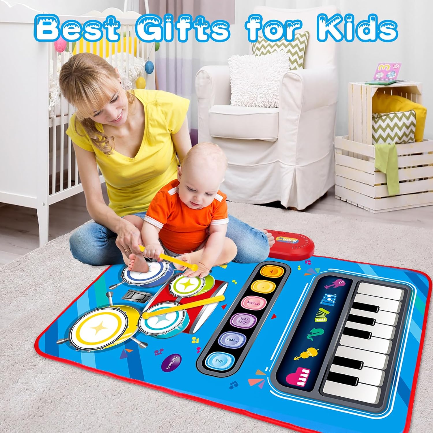 Thumbnail 6 de Baby Musical Mat 2-in-1 Piano Drum