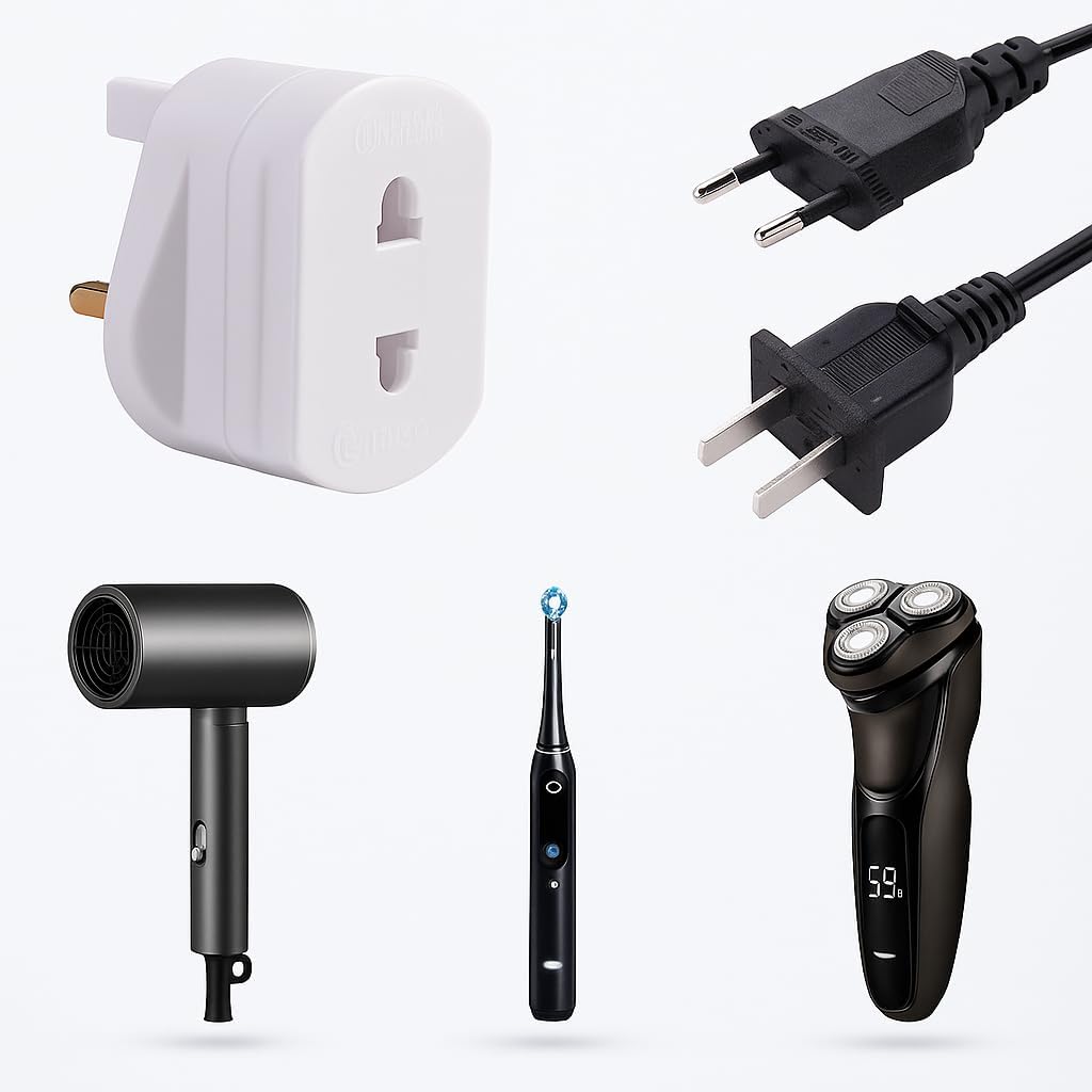 Thumbnail 3 de DAPTER 1 Pack White 1A fused shaver adapter plug 🔌