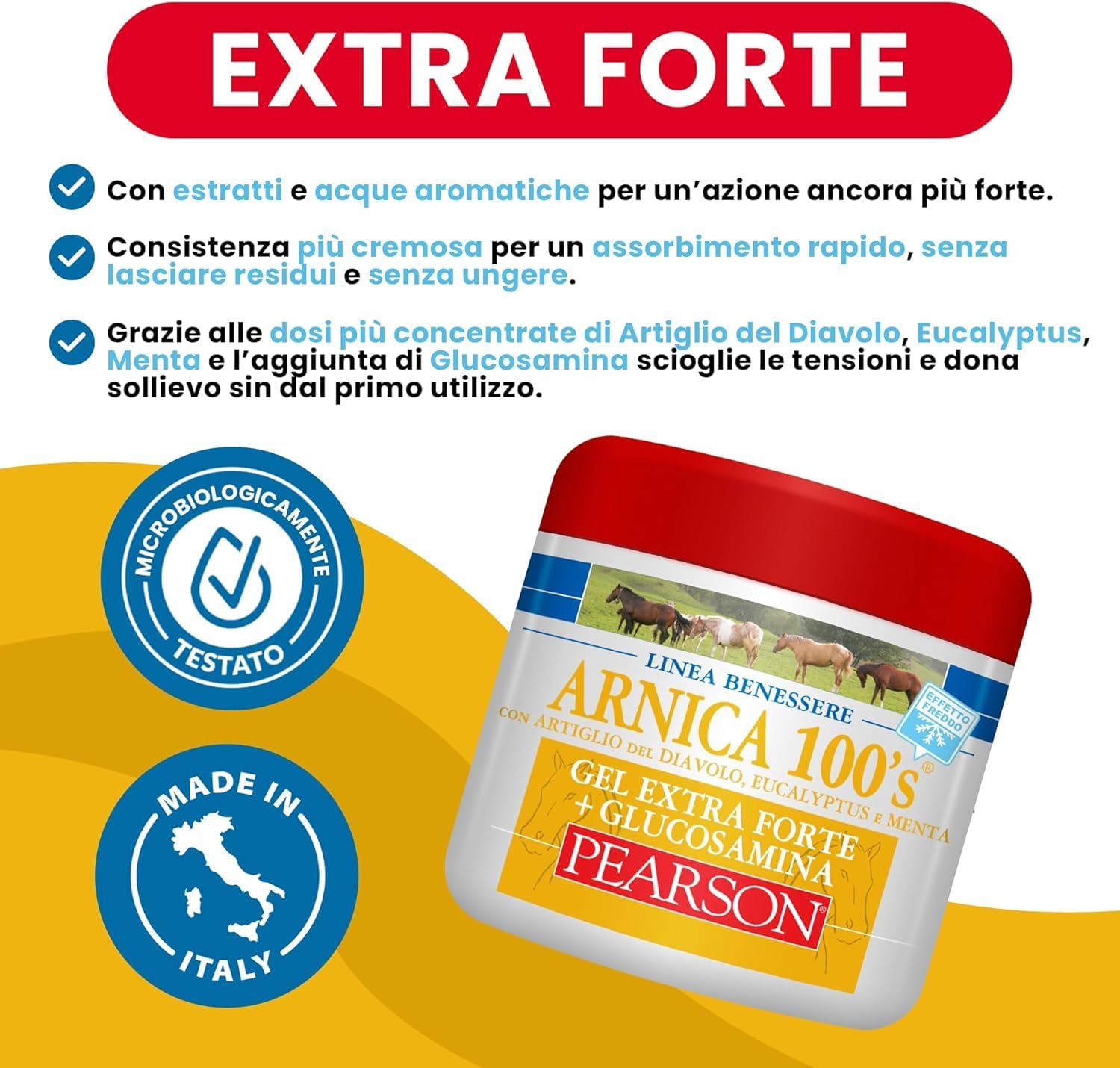 Detalle de ARNICA 100'S - Arnica per Cavalli Gel Extraforte Raffreddante Pearson, 500 ml