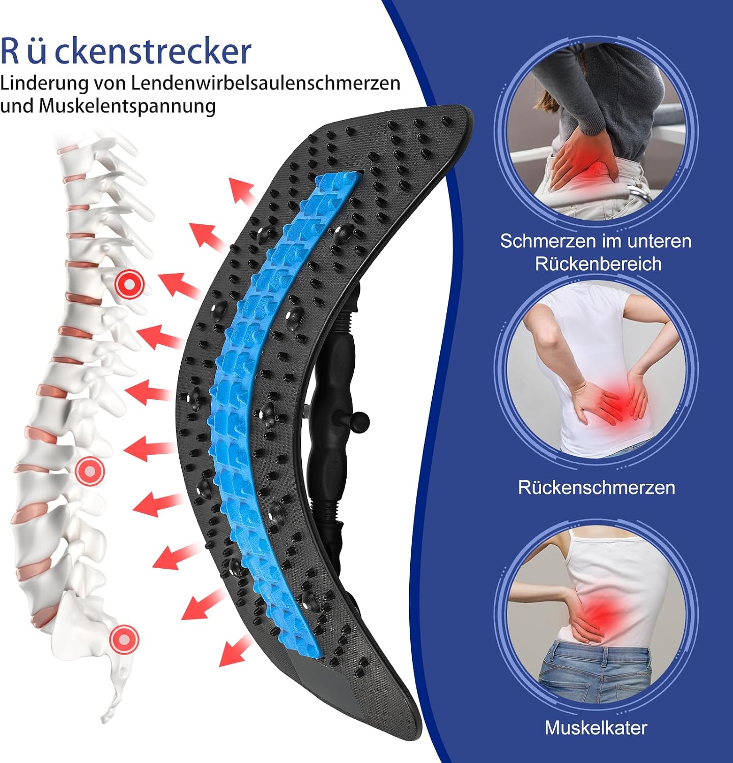 Thumbnail 1 de Rückenstrecker 275 lbs Rückenmassagegerät 2026