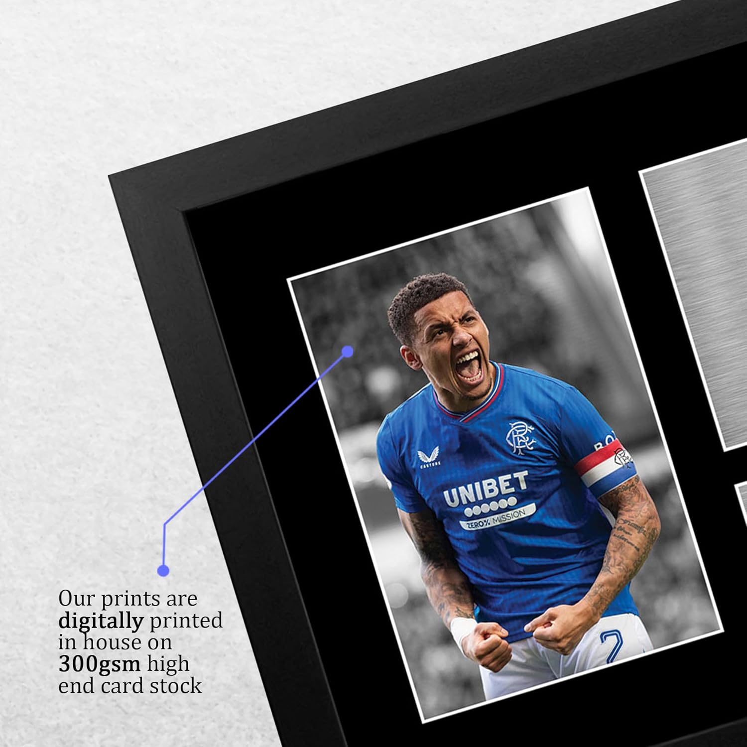 Thumbnail 3 de HWC Trading FR A4 James Tavernier Rangers framed autograph picture (A4)