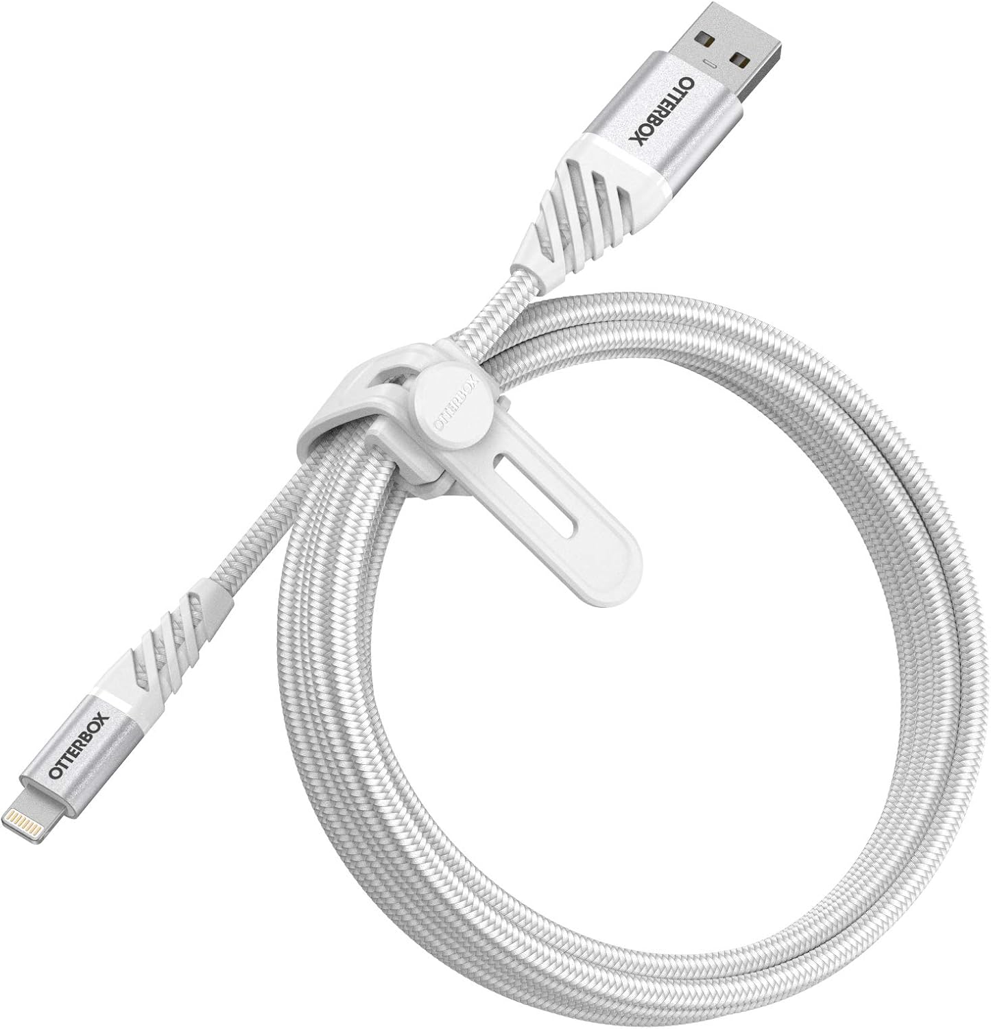 Thumbnail 6 de OtterBox verstärktes, umflochtenes USB-A auf Lightning Premium-Kabel (MFi, 1 m) – Schwarz