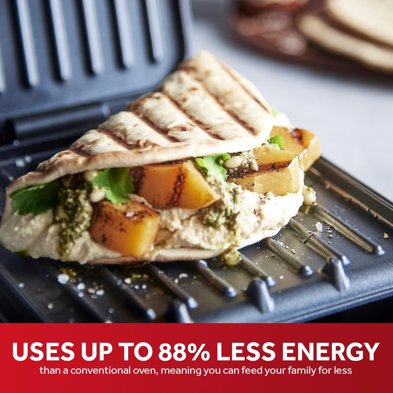 Thumbnail 3 de George Foreman Small Electric Fit Grill, 760W, Black