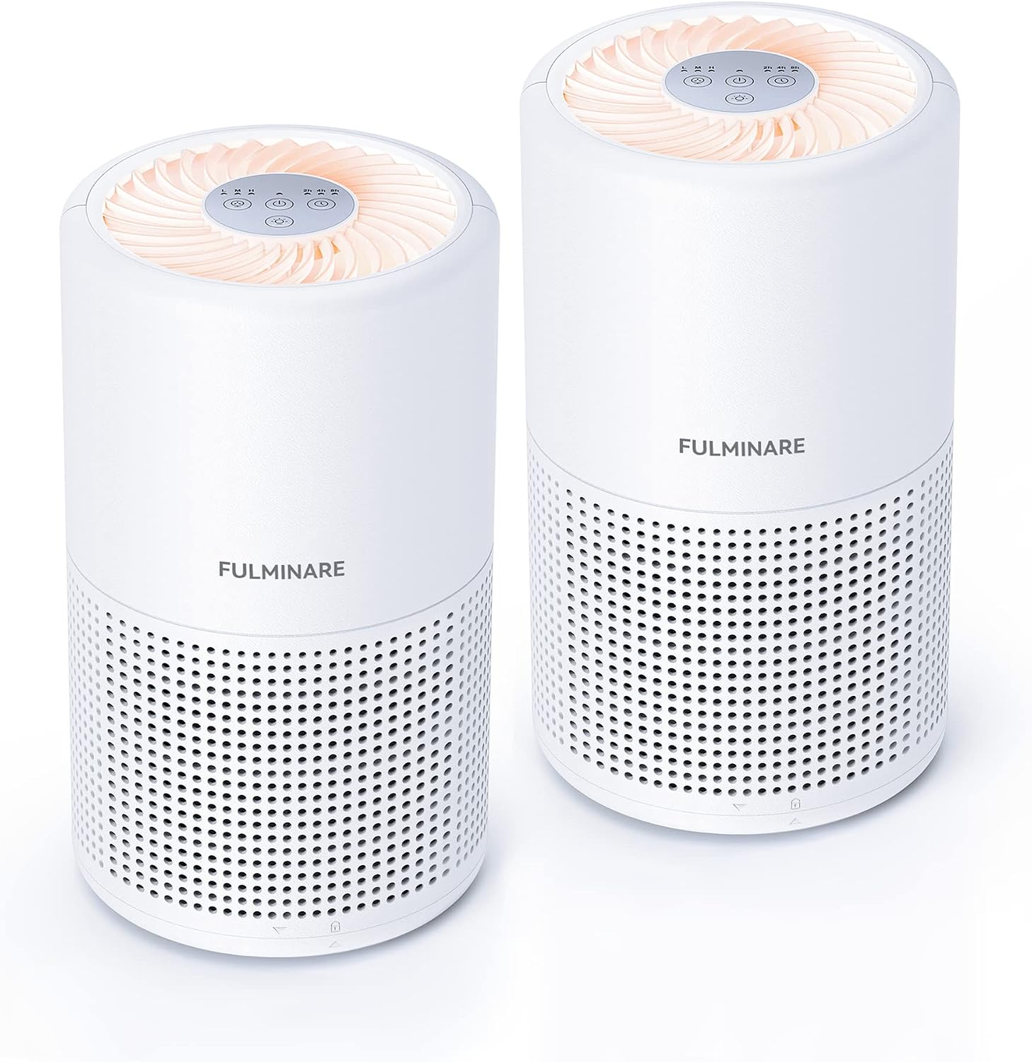Detalle de FULMINARE PU-P05 H13 HEPA Air Purifier, 2-Pack with 3 Speeds and Night Lights