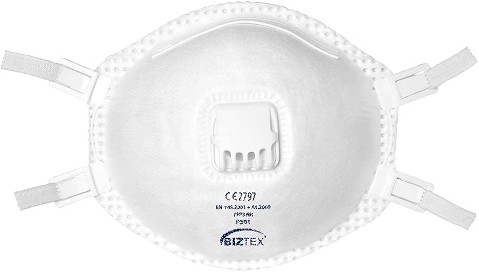 Portwest P301WHR Mascherina Anti Polvere con Valvola FFP3, Bianco