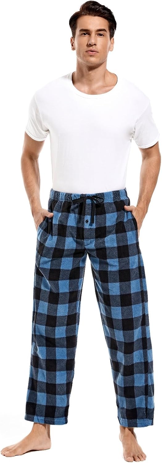 Thumbnail 4 de DG Hill Men’s Pajama Pants — Fleece Plaid Lounge Bottoms with Pockets (1-Pack or 3-Pack)