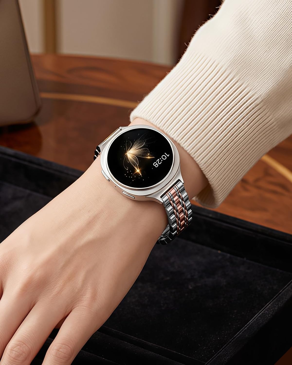 Thumbnail 6 de MoKo Bracelet Fin en Métal pour Samsung Galaxy Watch 8 / Classic – Acier inoxydable, bracelet interchangeable pour femme