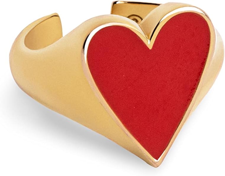 Detalle de SINGULARU Bague Heart 15,8 mm bague rĂ©glable đ