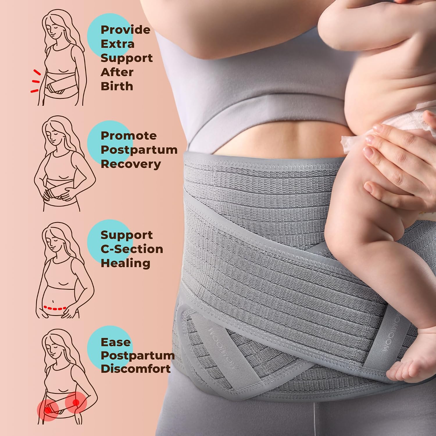 Thumbnail 4 de MOOIMOM Postpartum Belly Band