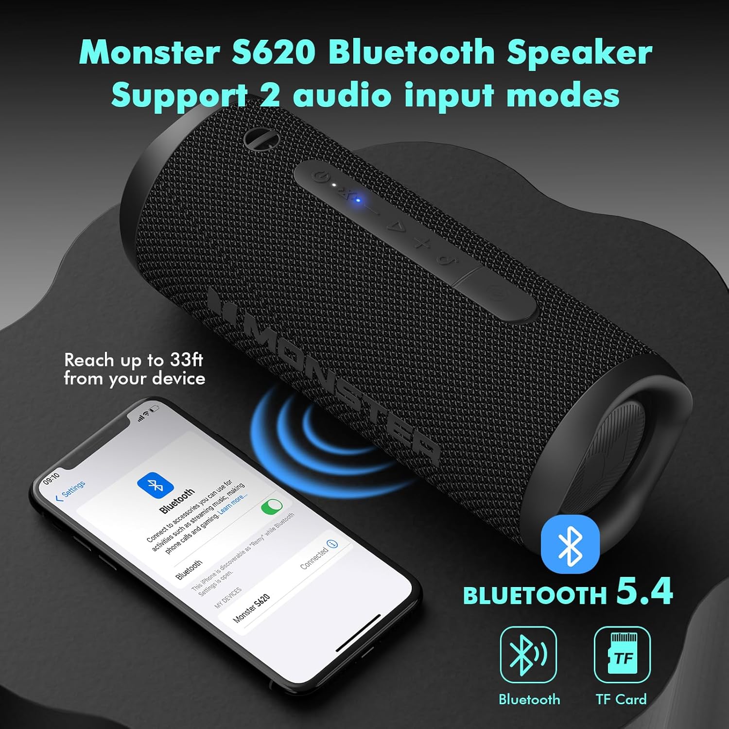 Detalle 2 de Monster Bluetooth Speaker 60W Portable