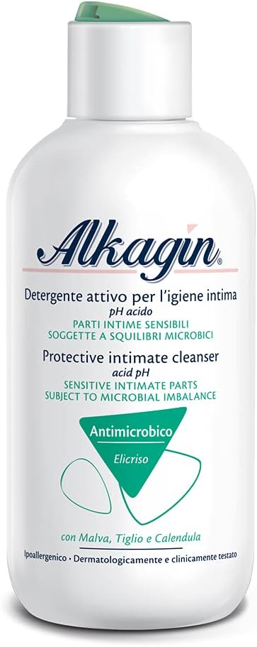 Alkagin Detergente Attivo per l’igiene intima, 250 ml: conforto quotidiano per pH acido