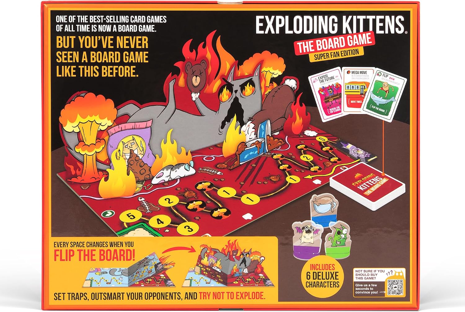 Detalle 2 de Exploding Kittens: Board Game - The SuperFan Edition (2-6 giocatori, 7+): l’edizione da collezionisti per feste e serate gioco