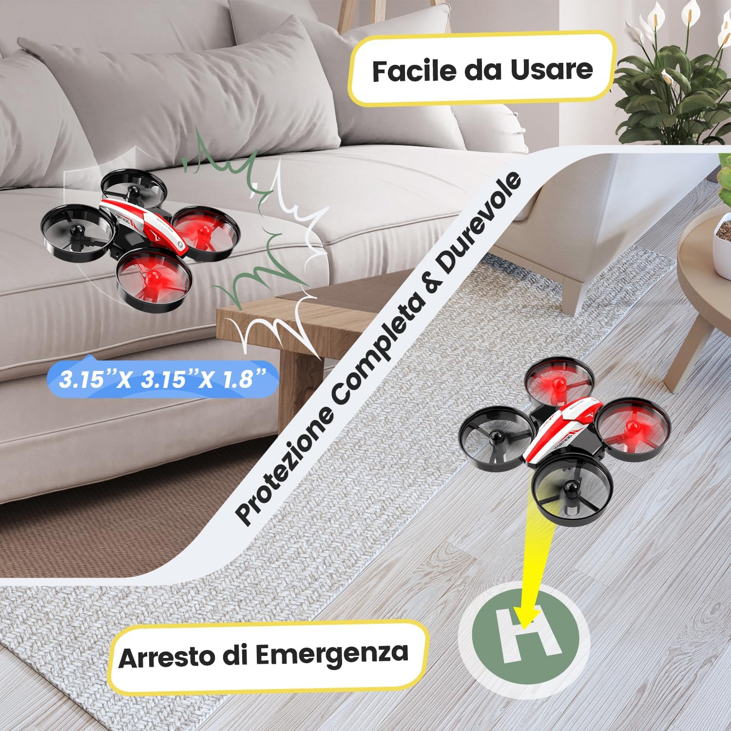Thumbnail 6 de Holy Stone HS210 Mini drone per bambini con flip 3D e batteria extra 🛸