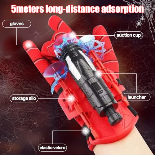 Detalle de YIGAARUI Suction Cup Shooter: Kid-Friendly Web Glove Launcher for Action Play