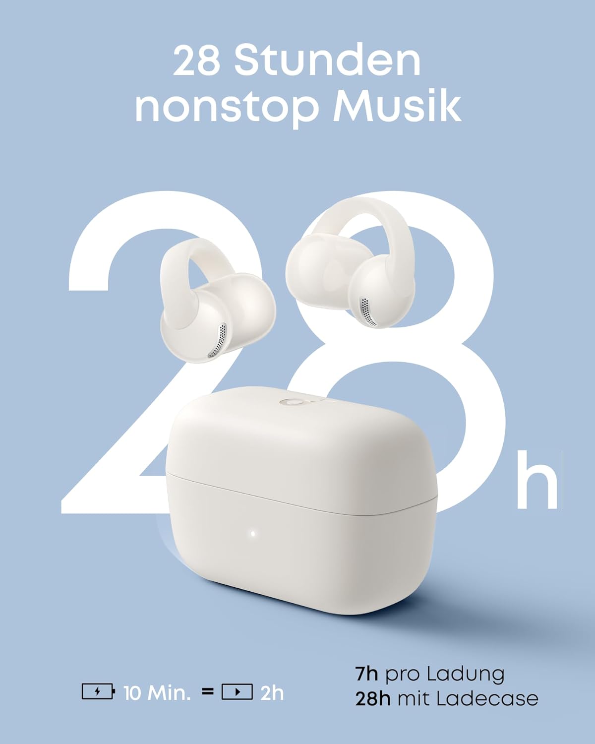 Thumbnail 6 de soundcore C50i by Anker Open-Ear Clip-On Kopfhörer mit KI-Übersetzung, IP55 und 12-mm-Treibern