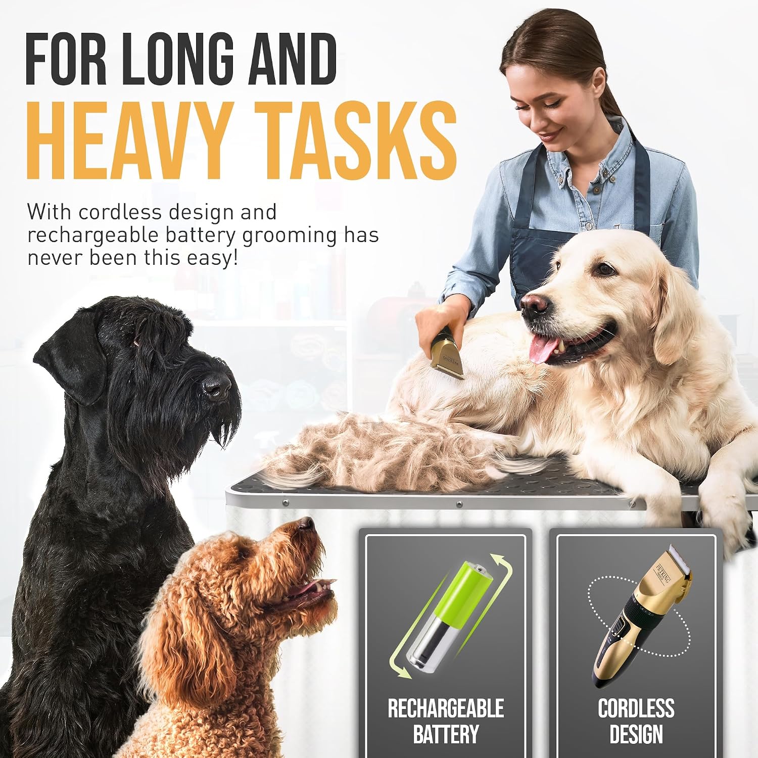 Detalle de PetKing Premium Dog Clippers: A Practical Grooming Kit for Home & Pro Use