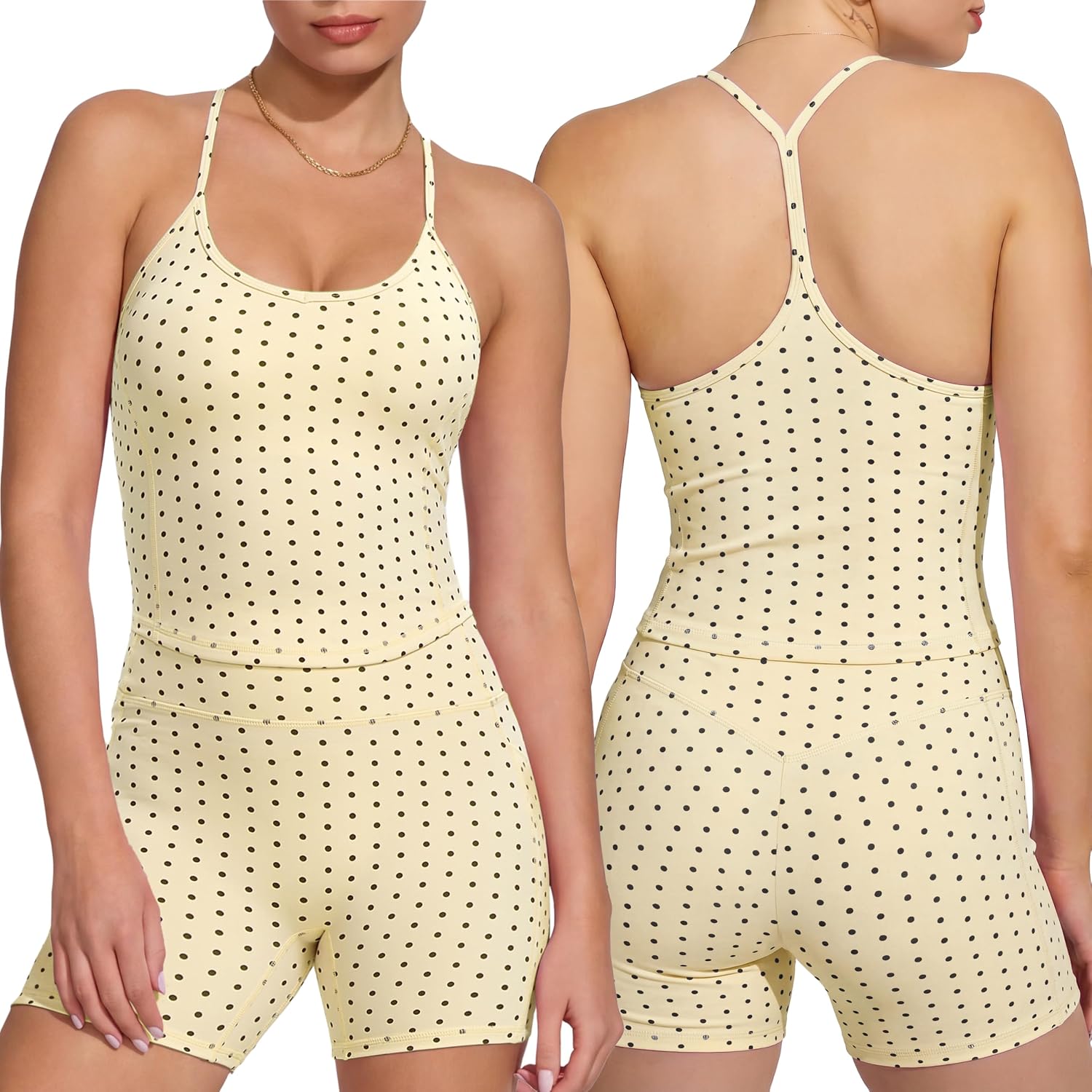 Detalle de SUUKSESS Workout Set with High-Waisted Shorts