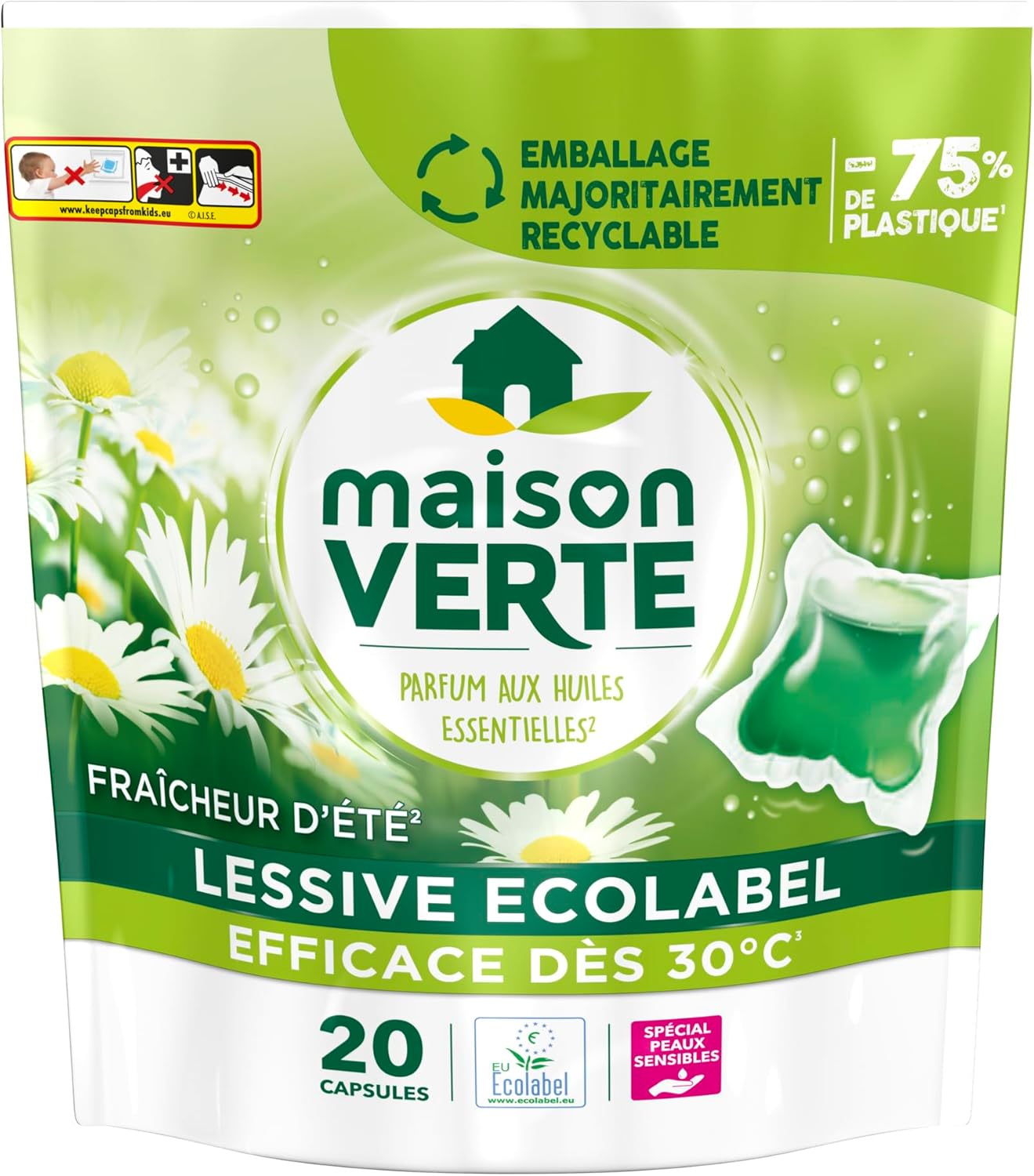 Maison Verte Lessive capsule 20 lavages