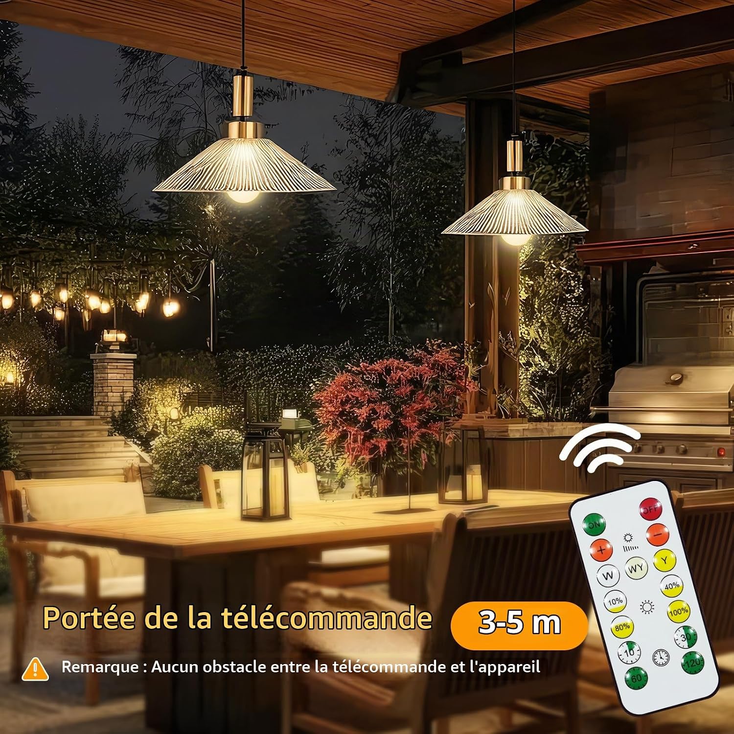 Detalle 2 de Dehobo CD5V-A6001 oplaadbare E27-ledlamp, 7 W, dimbaar met afstandsbediening