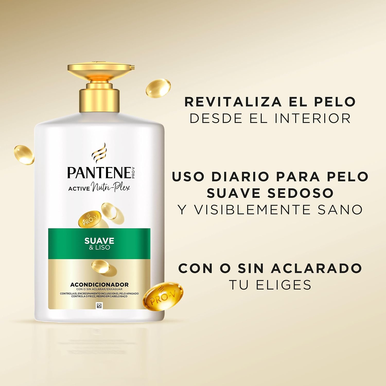 Detalle 2 de Pantene Pro‑V Suave Y Liso Champú 1000ml