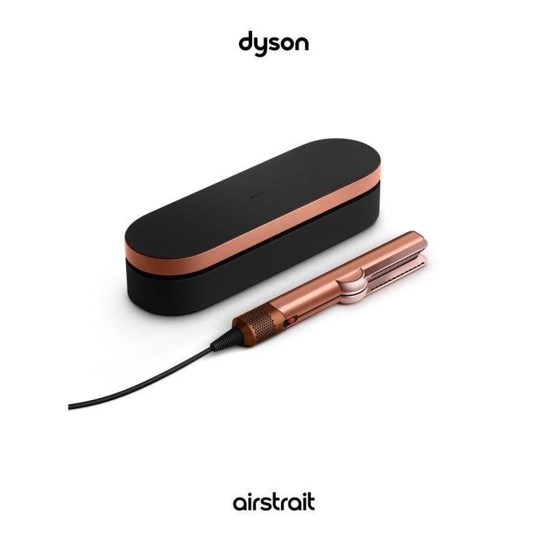Detalle 2 de Dyson Airstrait HT01 ámbar: plancha de pelo con vapor que alisa y seca en húmedo y seco