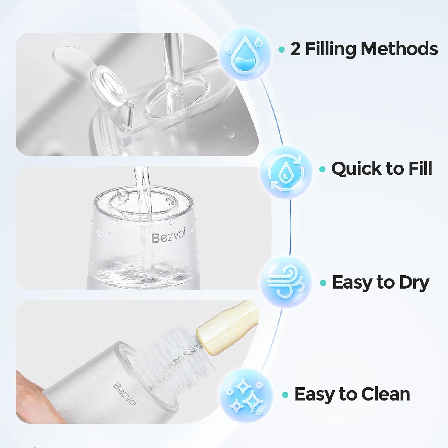 Thumbnail 6 de Bezvoi Water Flosser 270 mL Tank