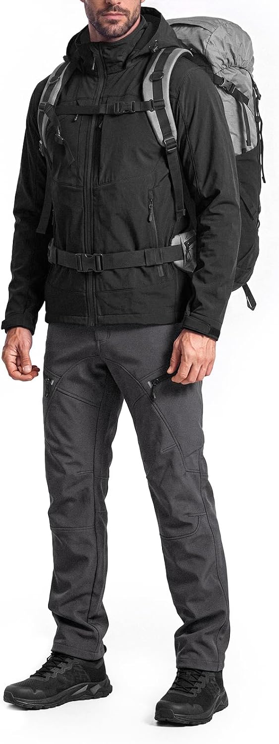 Detalle 2 de Moosehill Men's Fleece-Lined Pants, Water-Repellent, Windproof, Stretch
