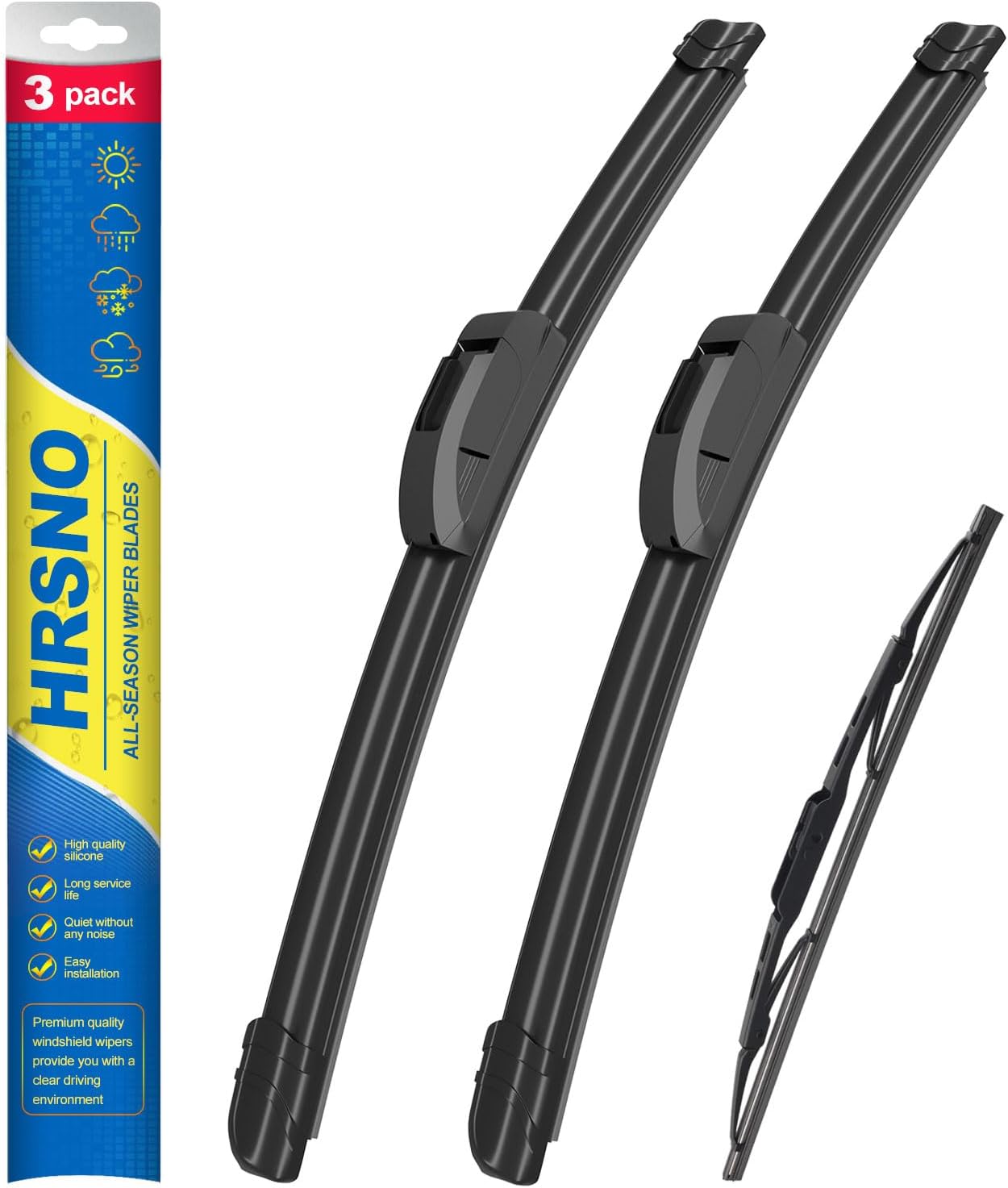 Imagen de HRSNO 22"+22" Windshield Wipers + 13" Rear Wiper Blade Set (Pack of 3) for Chevrolet Tahoe 2015-2020 en OfertitasTOP