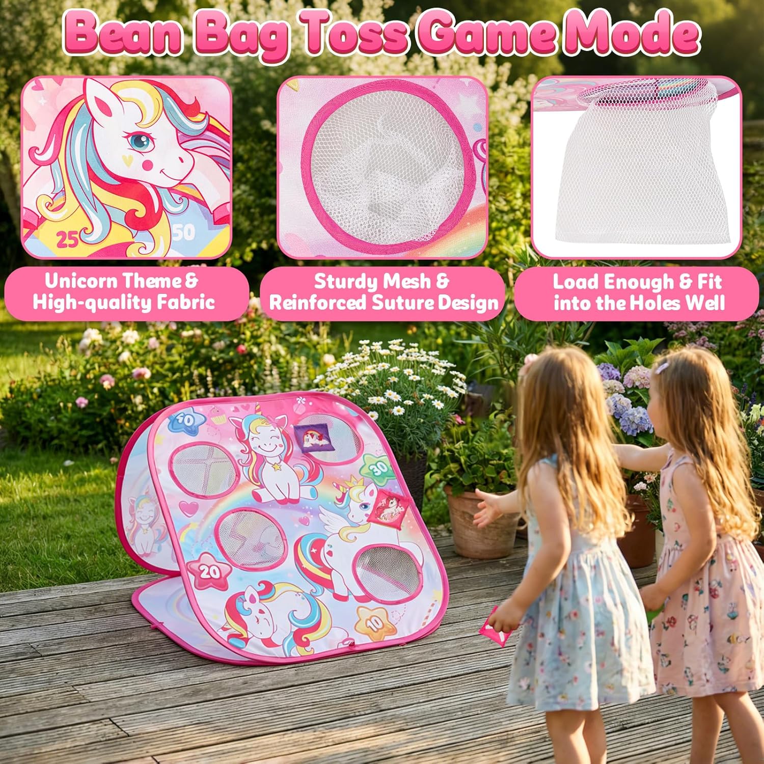 Thumbnail 4 de Bean Bag Toss Cornhole Set for Kids Age 3