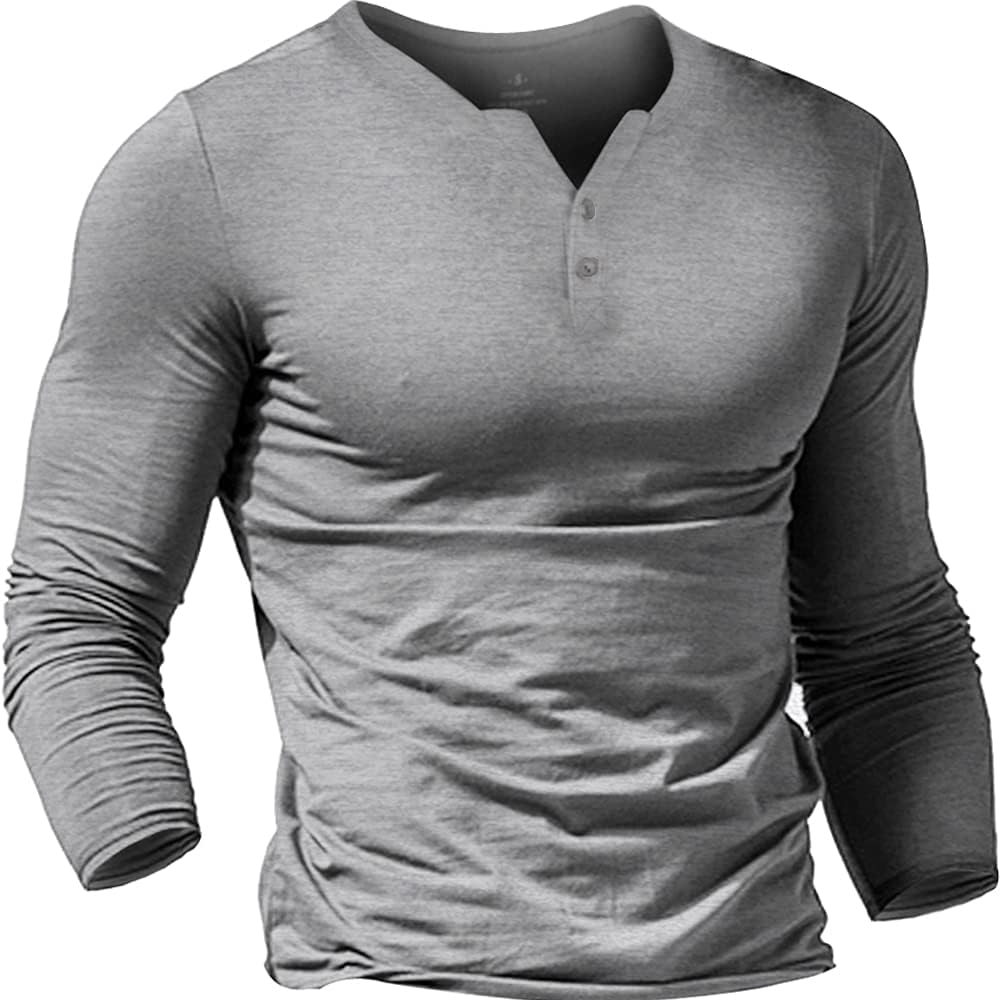 Detalle de Muscle Alive Henley T-Shirt 35,4–39,4