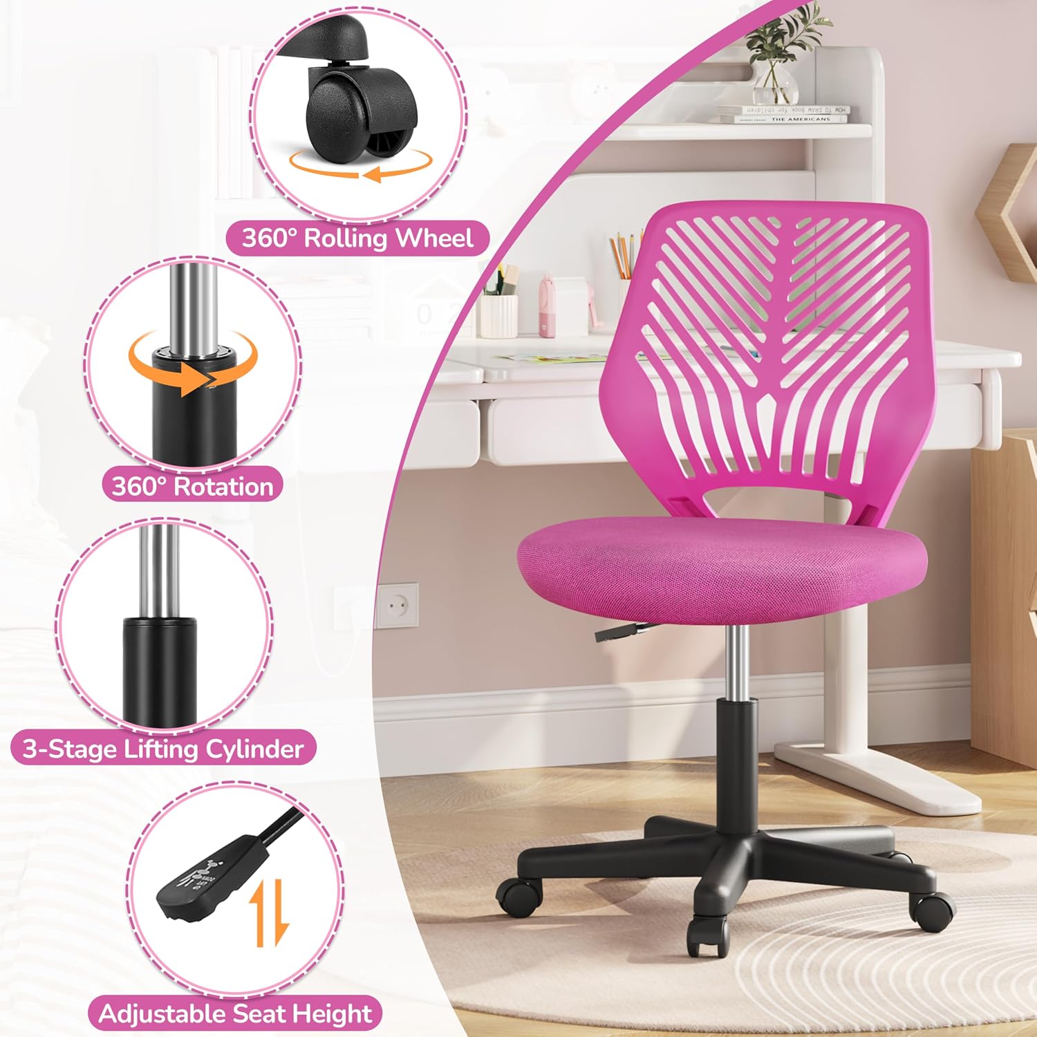 Thumbnail 3 de Yaheetech silla ergonómica de oficina 136 kg