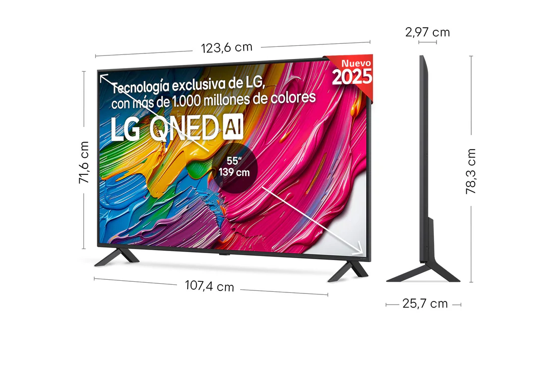 Thumbnail 1 de LG QNED QNED80 55" 4K 2025 — Smart TV