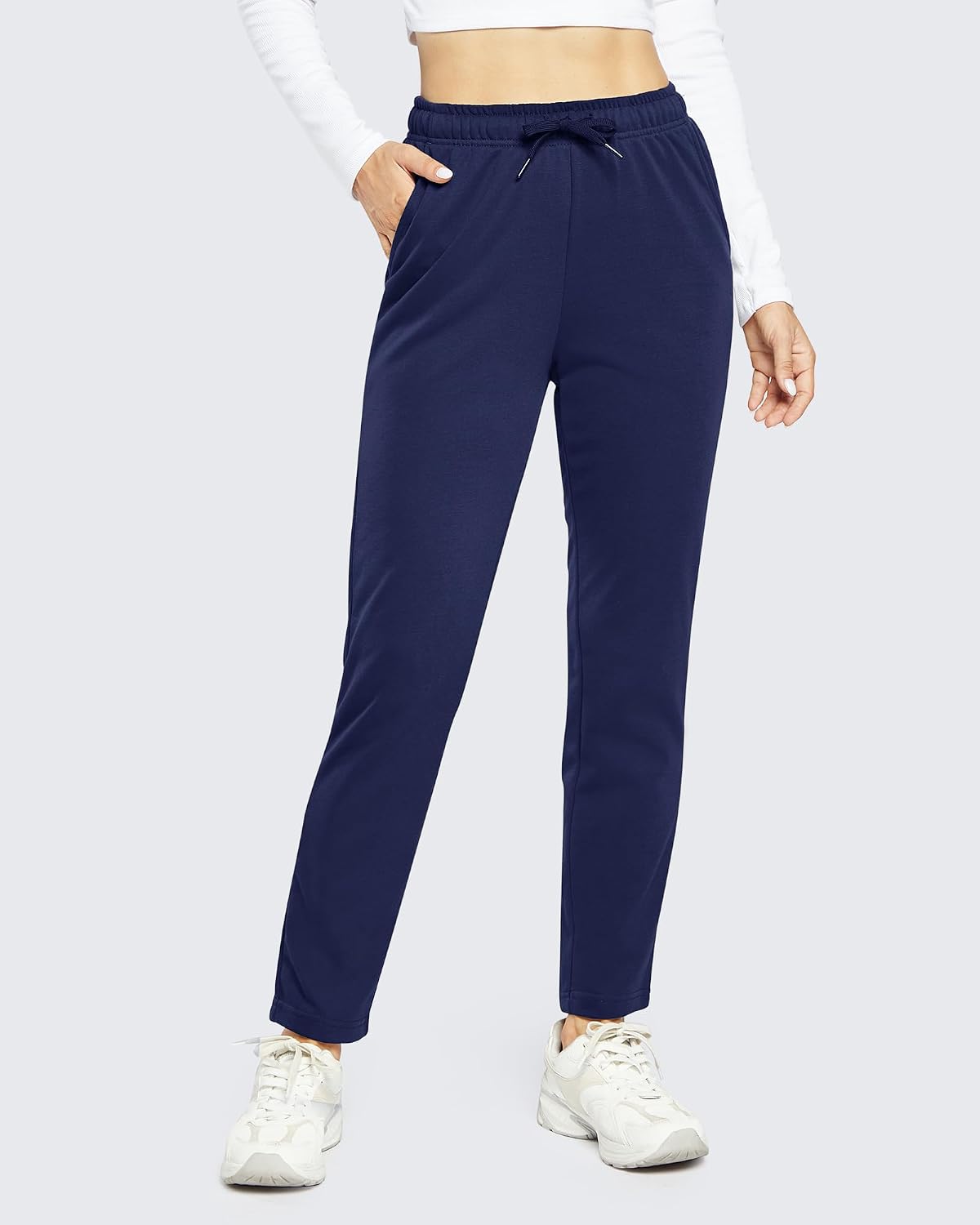 Thumbnail 4 de OUGES Cotton Open Bottom Joggers