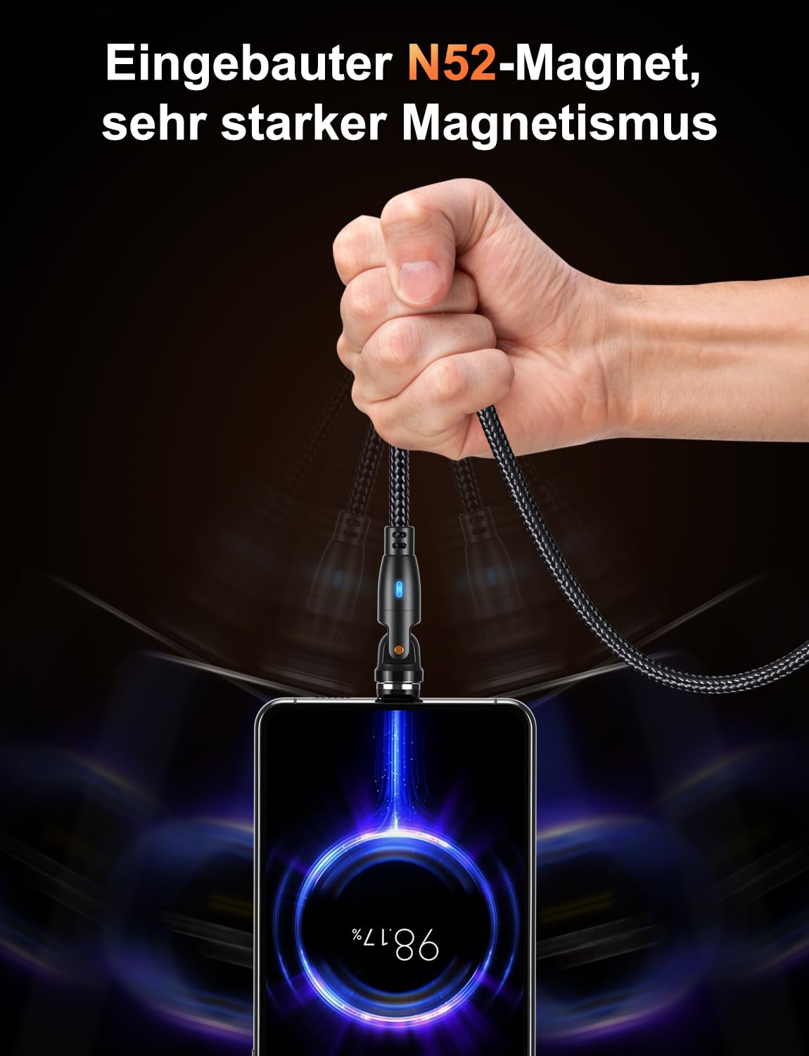 Thumbnail 4 de VAFOTON 9Pin Magnet Ladekabel 2m+1m