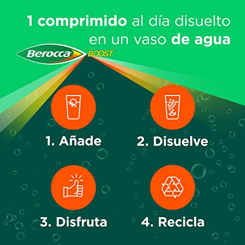 Thumbnail 4 de Berocca Boost Complejo de Vitaminas y Minerales con cafeína y guaraná natural (30 comprimidos efervescentes)