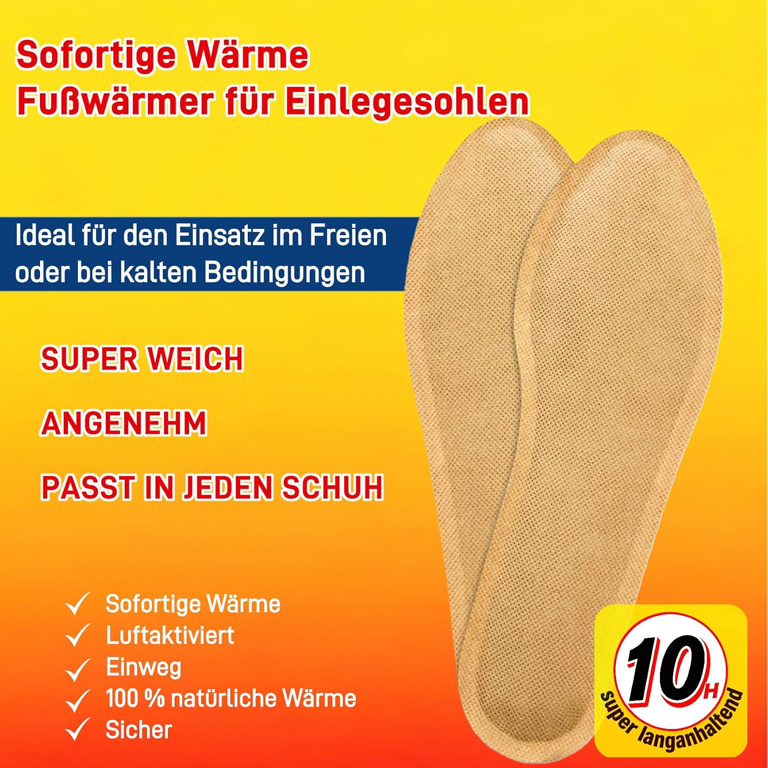 Detalle 2 de ZALASUNG warmtezolen, 20 paar voor schoenen en skischoenen, 8 uur warmte