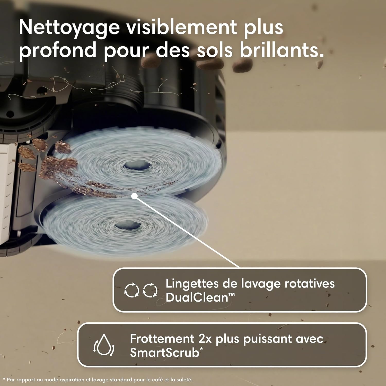 Detalle 2 de iRobot Roomba Plus 415 Combo Robot + AutoWash – Nettoyage et lavage des sols en un seul passage