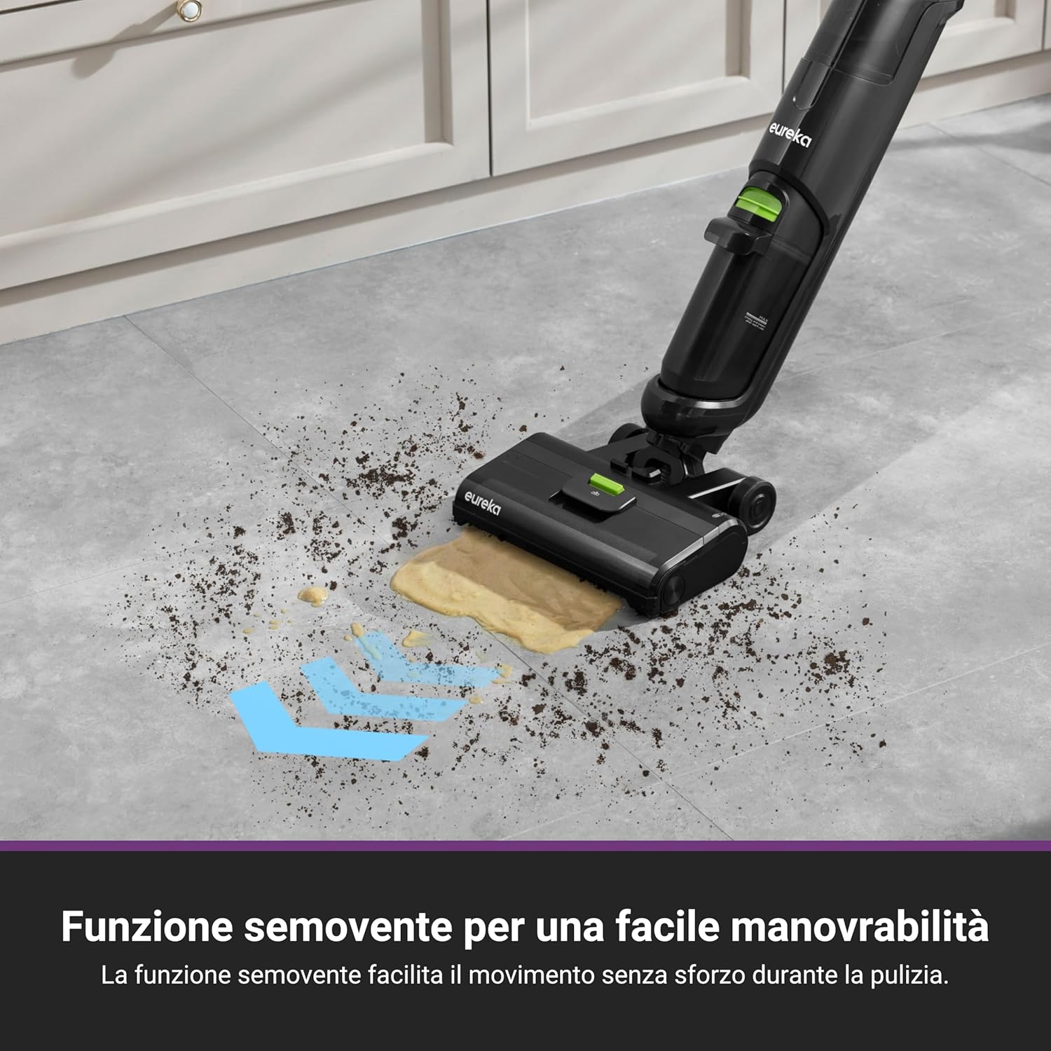 Detalle 2 de Eureka NEW400 Gen2: Lavapavimenti senza fili leggero, 3 in 1 con autopulizia e serbatoi doppi