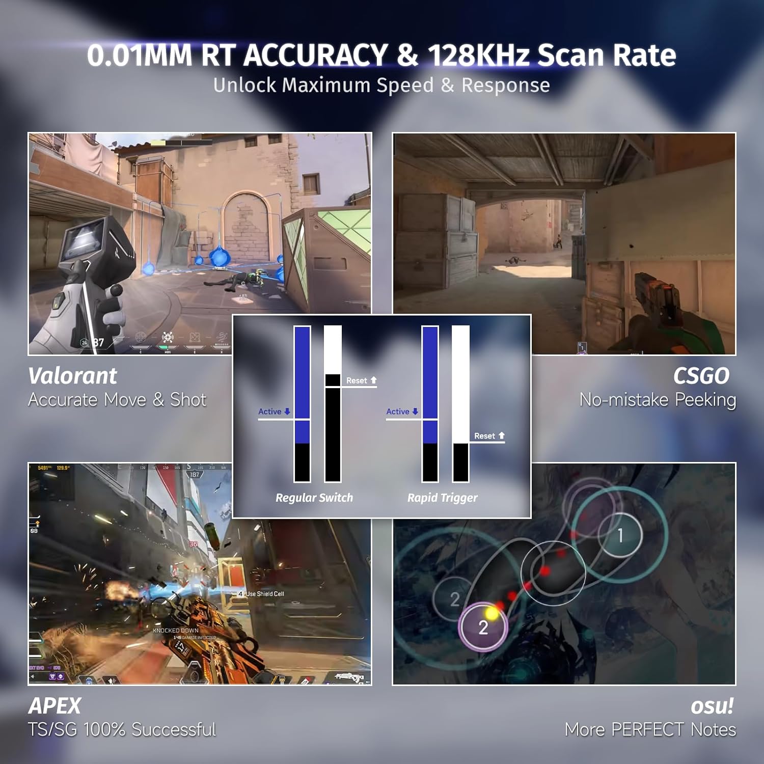 Thumbnail 4 de ATTACK SHARK X68 HE Clavier gamer 8000 Hz ⌨