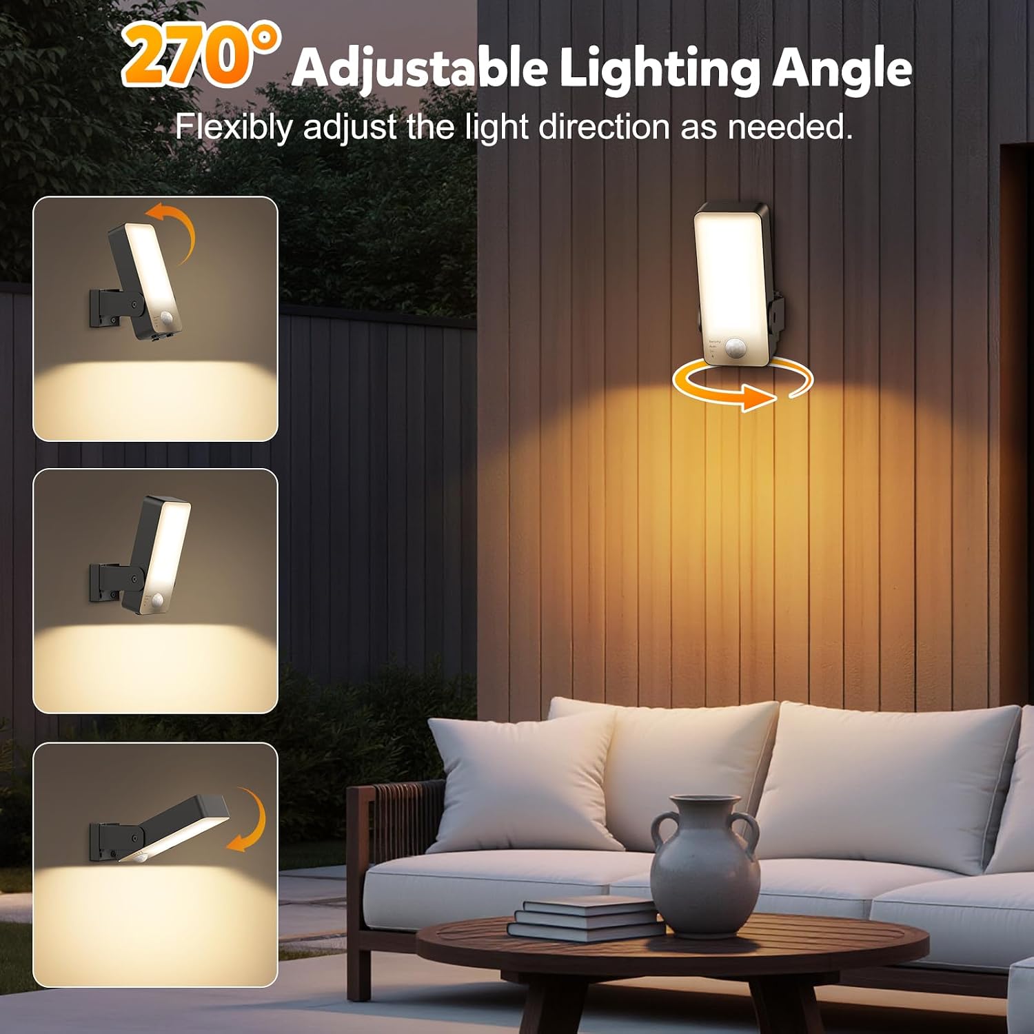 Thumbnail 5 de Motion Sensor Lights Outdoor 10000mAh Wall Lights